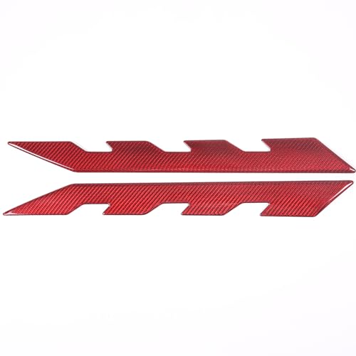 Image of Sekhyna Engine Bay Panel Cover Trim 2PCS Compatible with Corvette C8 Stingray 2020-2025 Engine Cover Left Right Protective High Temperature Resistance Cover Trim Accessories (Red Carbon)