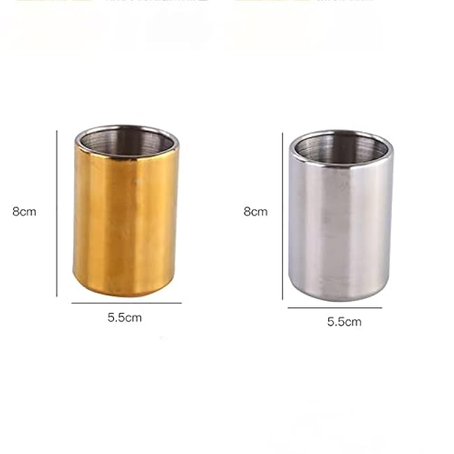 GSHLLO Stainless Steel Fruit Fork Holder Cocktail Pick Holder Coffee Spoon Holder Cup Kitchen Utensil Holder for Kitchen Home Office Silver