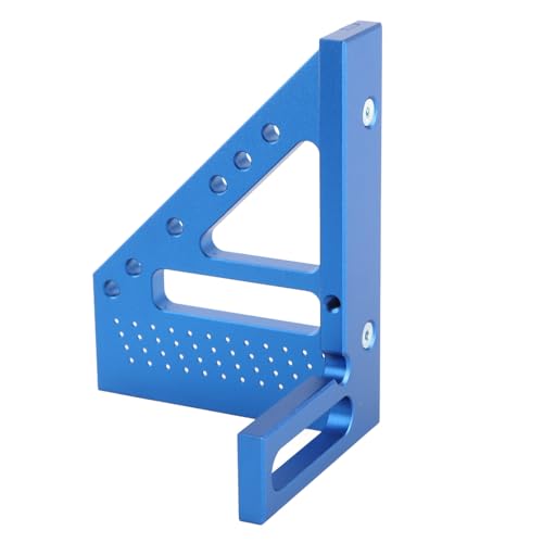 Regla de ángulos múltiple 3D de aluminio para carpintería miniatura 3