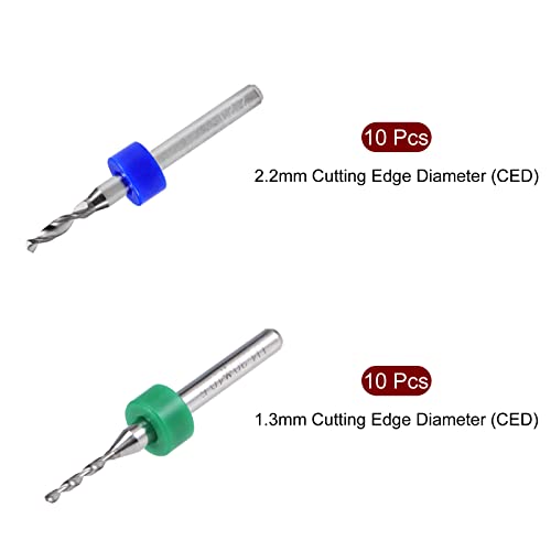 QUARKZMAN 1.3mm & 2.2mm Tungsteno Carburo CNC