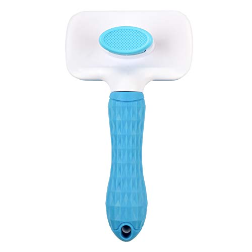 PatiencET Self Cleaning Slicker Brush Dog Brush With Massage Particles For Removes Loose Hair And Tangles Cat Brush For Shedding Long Or Short Hair Pet Brush For Grooming Large Dogs