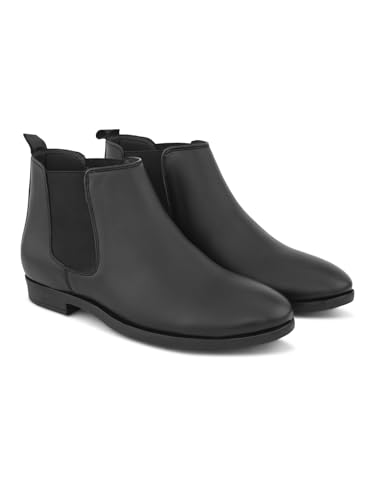 Image of FENTACIA Leather Chelsea Boots for Men | Men Ankle Slipon Boots