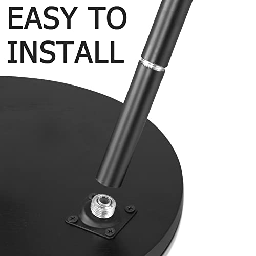 Kinnary Tall Plant Stand, Mid Century Wood Indoor Plant Stand Black Plant Table For Flower Pots, Metal Plant Holder, Modern Home Decor Small Round Side End Table (11.8"X20") #TOP6