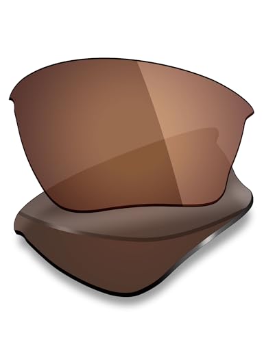 Mryok Polarized Replacement Lenses for Oakley Half Jacket XLJ Sunglasses, HD Polarized, UV Protection, Impact Resistant & Perfectly Fit - Bronze Brown