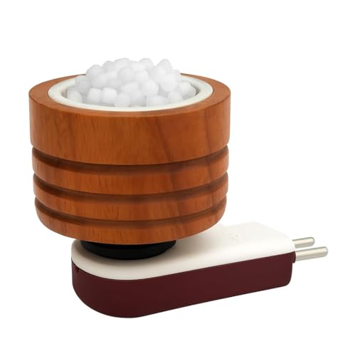Image of (Pack of 2) Premium Wooden Camphor Burner /Essential Oil Diffuser /Electric Diffuser for Fragrance /Kapur Dani for Pooja, Meditation, Kappor Stand for Home, Office