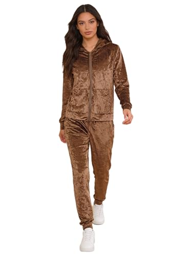Combinaison gymnastique deux pièces en velours et coton sport pour femme