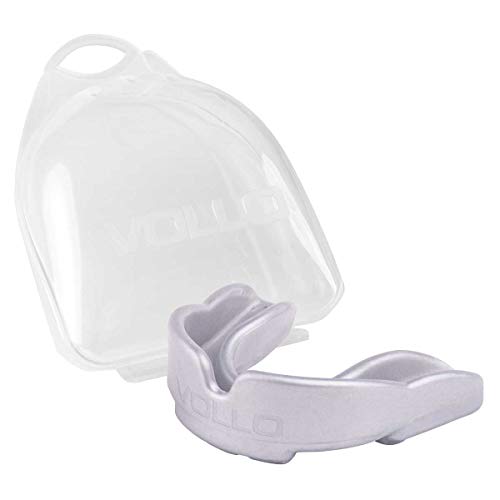 Protetor Bucal com Estojo, Vollo Sports, Prata