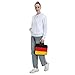 MOganjg Ultra Thin Lightweightgerman Flag Print Laptop Carry Bag Portable Shoulder Handbag With Adjustable Strap