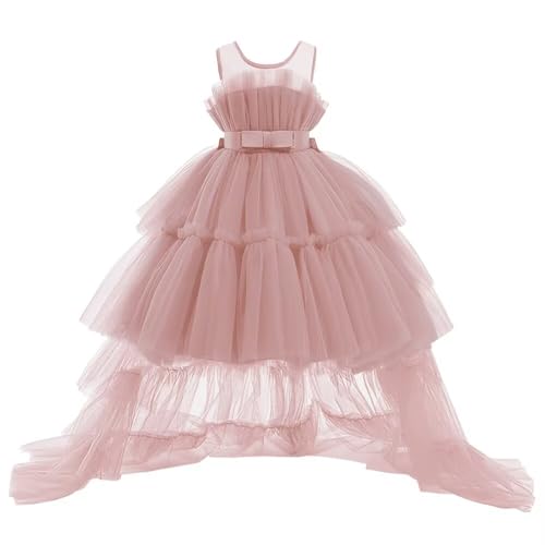 High Low Flower Girl Dresses for Wedding Tulle Princess Pageant Dress Layered Ball Gown Dress
