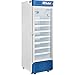 Global Industrial Upright Laboratory Refrigerator, Glass Door with Key Lock & Padlock Kit, 13.8 Cu.Ft. Capacity, 2°C to 8°C Temperature Range, 115V, Medical and Lab Use