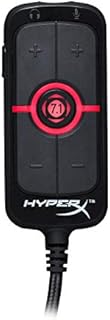 HyperX Amp USB Sound Card - Virtual 7.1 Surround Sound - Works with PC/PS4 - Plug and Play Audio Upgrade for Stereo Headsets (HX-USCCAMSS-BK)