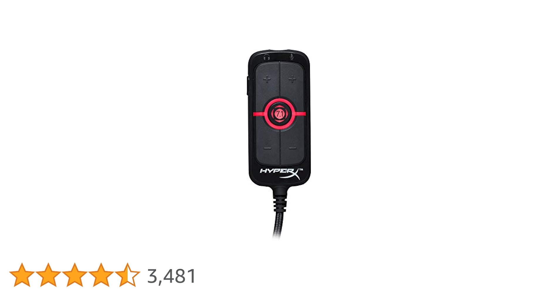 HyperX Amp USB Sound Card - Virtual 7.1 Surround Sound