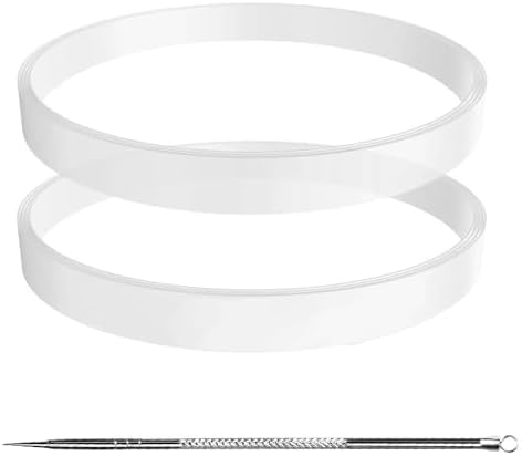2 Pcs Gasket Replacement Parts White Rubber Seal O-Ring for Nutri Ninja Blender with Auto-iQ BL450C BL451C BL481C BL494C BL641C & BN400C BN751C BN750C BN801C BN805CCO CT680SSCCO (Φ 3.9in)