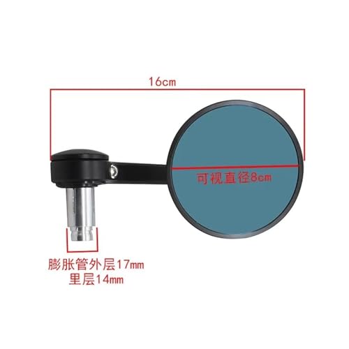 Rétroviseurs moto guidon 22mm pour éviter les angles morts - 7