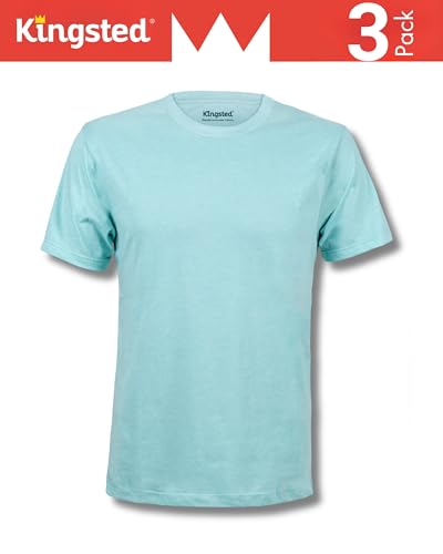 Image of Kingsted T-Shirts for Men Pack - Royally Comfortable - Super Soft Premium Fabric - Well-Crafted Classic Tee