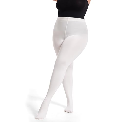 Image of Frola Plus Size Fleece Lined Tights Women Winter Warm Thermal Tights, 11+ Colors High Waisted Opaque Pantyhose