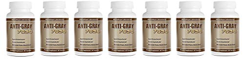 Anti-Gray Hair 7050 Supports Reduced Gray Hair 60 Capsules Per Bottle (7 Bottles)