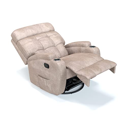 Poltrona do Papai Florença Suede Amassado Bege Wall Save