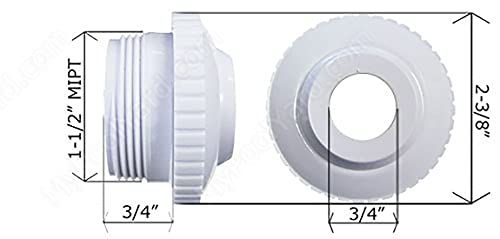 PoolSupplyTown-Pool-Spa-Directional-Flow-Hydrostream-Return-Jet-Fitting-SP1419D-with-Adjustable-34-Opening-Rotating-Eyeball-Compatible-with-Hayward-SP1419D-6-Pack