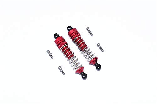 Traxxas LaTrax Teton Upgrade Onderdelen Aluminium Front Or Rear Spring Dampers 59mm - 1 Pair Set Red