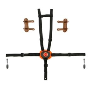 OGK技研 5点式 シートベルト 自転車 補修 交換用 自転車 チャイルドシート RBC-007DX3 Ver.B 適合 BT-038K (ブラウン)