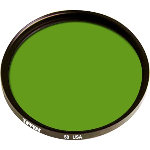 Filtro de color verde 58 Tiffen de 52mm que resalta la vegetación y paisajes monocromos