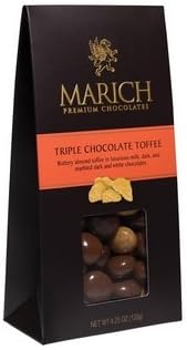 Marich Chocolates-Triple Chocolate Toffee, 4.25 oz.