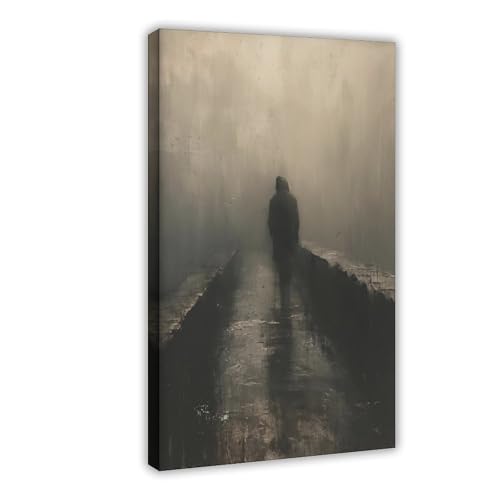 Póster de ferrocarril en lienzo para decoración de pared, pinturas para sala de estar, dormitorio, decoración de 40 x 60 cm