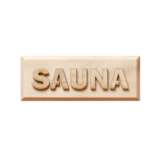 Rustic Cedar Block Sauna Sign