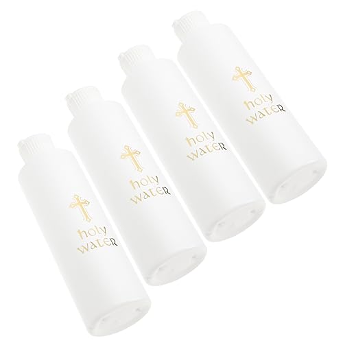 DECHOUS 4 Piezas Botella De Agua Agua Católica Botellas Botella De Plástico De Pascua Botella De Exorcismo Religioso Casa De Molusco Antiguo Pd Plastico Pavón