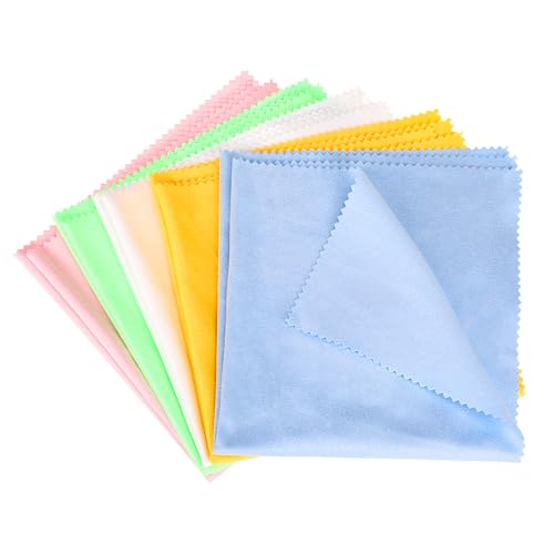 5 paños de limpieza para instrumentos musicales, 30 x 30 cm, paño de limpieza para guitarra, violín, piano, soplador de metal, trompeta, saxofón, flauta, 5 colores