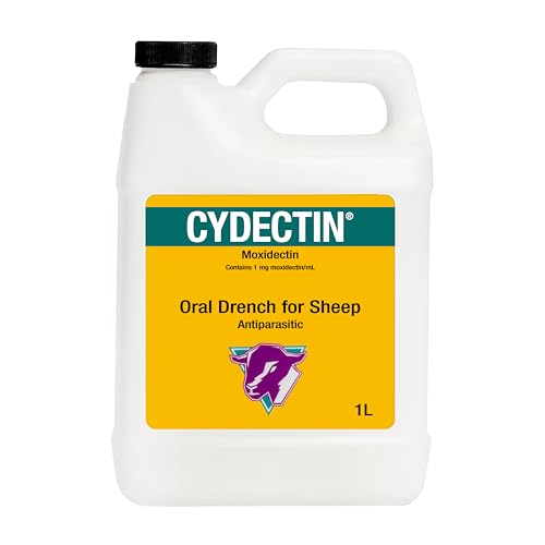 Cydectin (Moxidectin) Oral Drench for Sheep | Ready-to-use Solution Controls 13 Parasite Species | 1L Dewormer