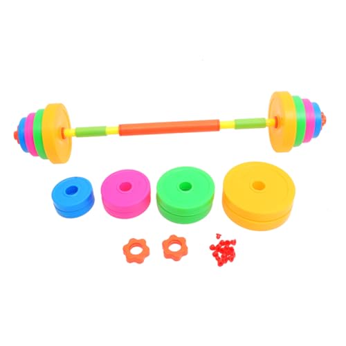 EXHUMKY Juego De Mancuernas Para Niños Pequeños Ajustable Llenado De Agua, Barras De Pesas Coloridas, Equipo Infantil Seguro Para Entrenamiento Escolar y Ejercicio Divertido