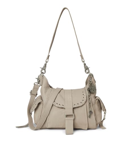 Free People We The Free Baby Leigh Distressed Tote Bag, Pearl