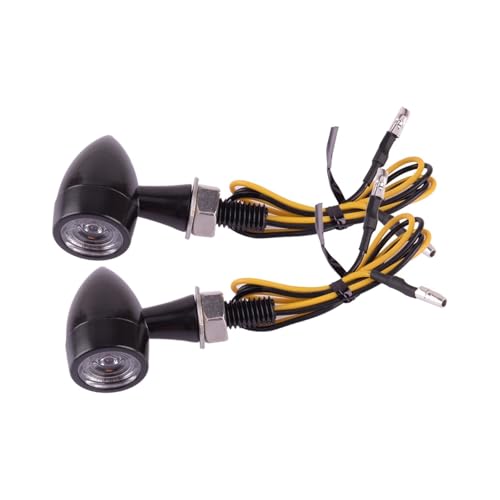 Intermitentes de moto de 12V con luz ámbar indicadora y función de freno universal 2 unidades