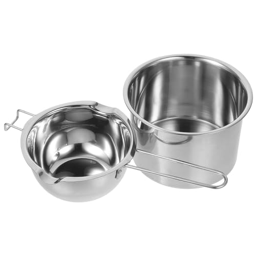 Consejos para Comprar Ollas para baño María que Puedes Comprar On-line. 42 Garneck Juego de Ollas para Derretir Cera y Chocolate 600ml con Baño María, Olla de Acero Inoxidable de 16 Cm para Cocina, Fundidor de Queso y Dulces, Utensilios Multifuncionales