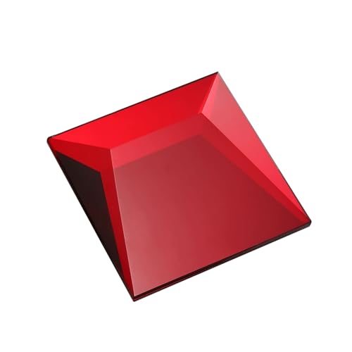ZNQNDSR Brique de Verre Blocs De Verre Colorés pour Protéger L'intimité, Briques De Cristal Transparentes pour La Décoration Intérieure Et Extérieure De La Maison(Red)