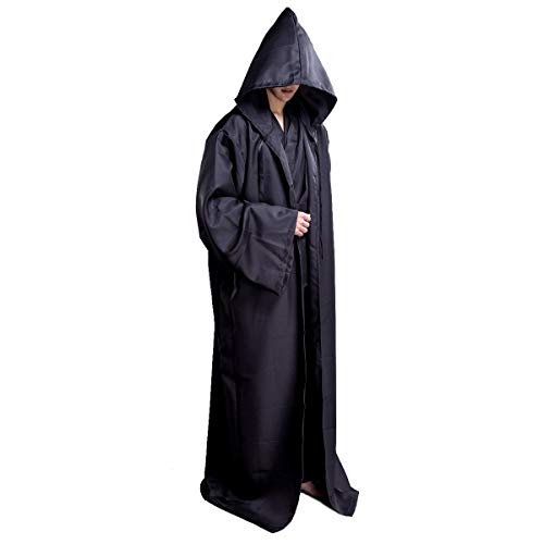 Huntfgold Bata con Capucha para Hombre, Disfraz de Jedi Knight para Cosplay