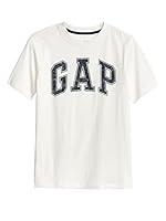 GAP Baby Boys Short Sleeve Logo T-Shirt T Shirt, New Off White, Small US