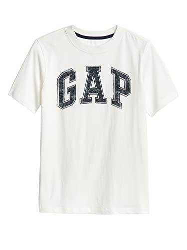 Image of Children's T-Shirt with Logo, New Off White/Navy Logo, S