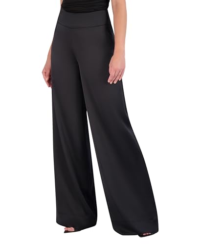 BCBGMAXAZRIA Women's Wide Leg Satin Pants2
