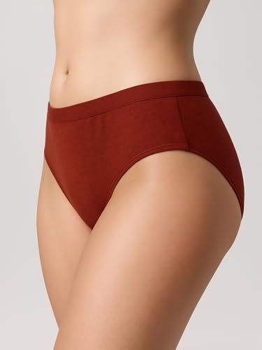 Image of Women's Soft Cotton Mid-Rise Bikini Briefs | Pack of 2 | Seamless Feel | Stretchable & Breathable Everyday Underwear | Comfortable Fit