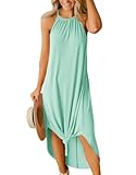 For G and PL Lady Summer Hawaiian Resort Tropical Dress Loose Jungle Lounge Outfit Mint XL