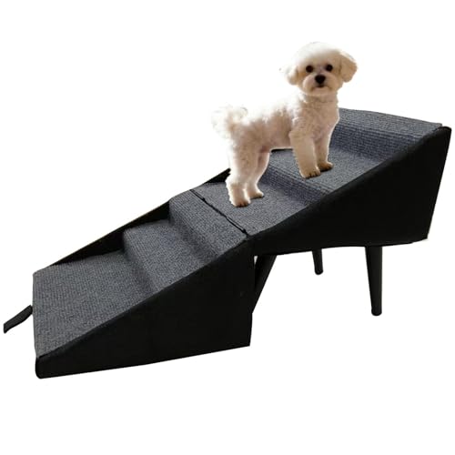 Escalera para cachorros plegable y antideslizante de madera para sofá 2