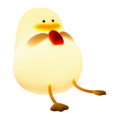 Lámpara nocturna de mesa con diseño de pato de silicona miniatura 1