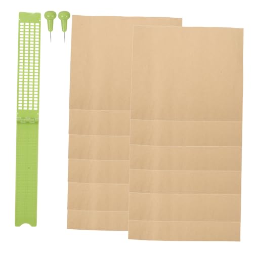 TOVINANNA 1juego Escritura Braille Para Ciegos Kit Lápiz Líneas Material De Usar Para Discapacidad Visual