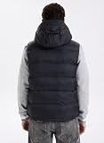 Calvin Klein Jeans męska kamizelka LS NYLON ZIP OFF HOOD PUFFE LV04RD531G, czarna, XL, czarny (czarny), XL