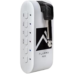 FLAMMA Guitar Headphone Amp Portable with 28 Drum Grooves 14 Built-in Effects 14 Amplifier Models 5 Tone Colors Support Bluetooth USB Audio Recording and Playback OTG Function Home Practice