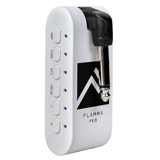 FLAMMA Guitar Headphone Amp Portable with 28 Drum Grooves 14 Built-in Effects 14 Amplifier Models 5 Tone Colors Support Bluetooth USB Audio Recording and Playback OTG Function Home Practice - Les Beatles, Paul McCartney, John Lennon, RIngo Starr, George Harrison