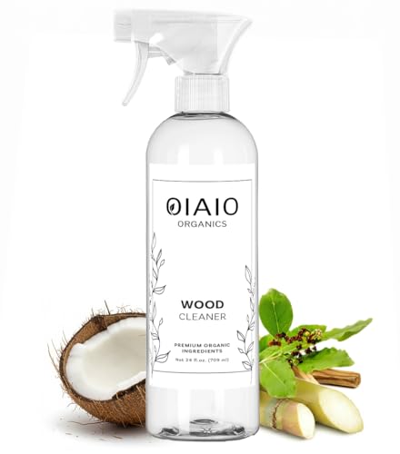 OIAIO Non-Toxic Wood Cleaner - Natural Organic Ingredients that Truly Perform - 24oz - Light Coconut...